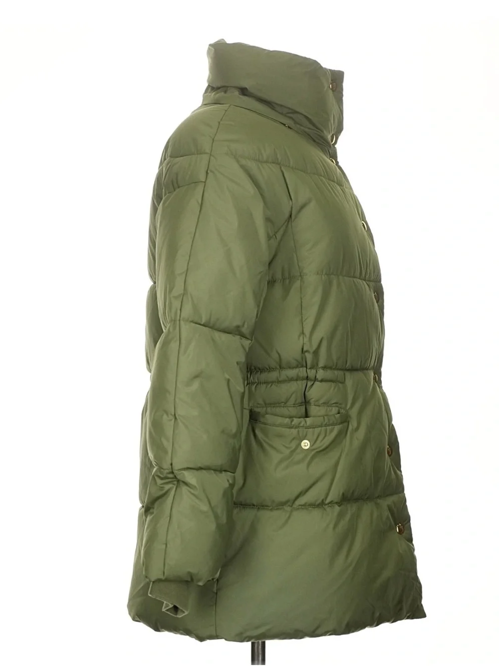 J. Crew Olive Green Superwarm Tech Puffer Water-Repellent Coat w/ PrimaLoft XS